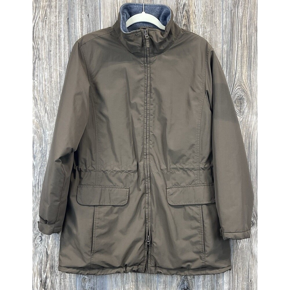 VTG Lands End Jacket Womens M WindCheck ThermaCheck Nylon Chore Barn Outdoor